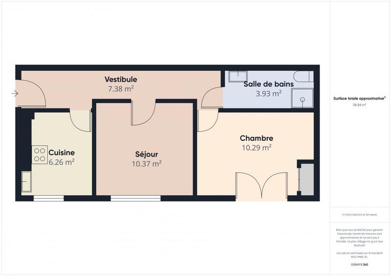 Appartement - 40 m² - 2 pièces