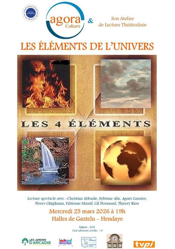 Lecture théâtralisée - "Les 7 éléments de la Nature : la Terre, l'Air, le Feu, l'Eau"