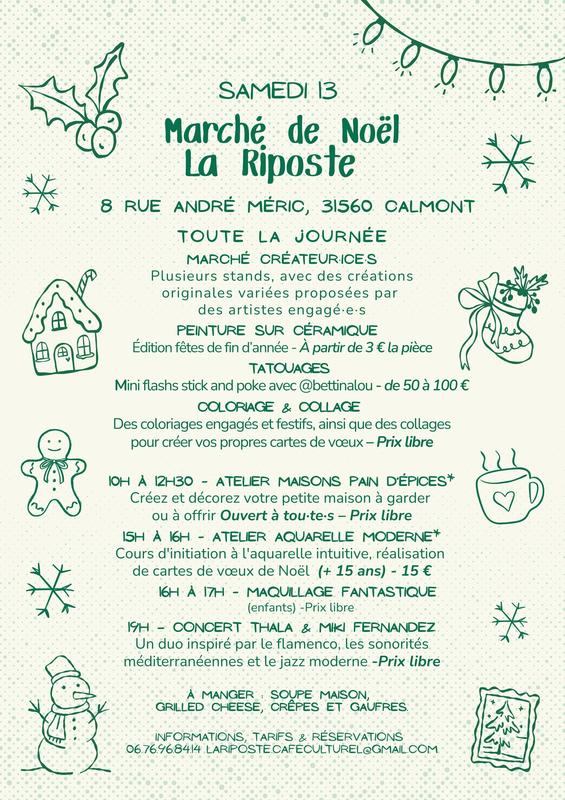 Marché de Noël à la Riposte