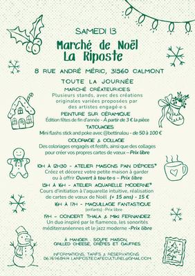 Marché de Noël à la Riposte