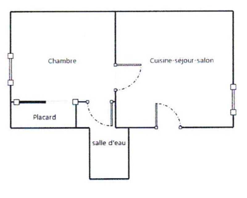 Appartement - 47 m² - 2 pièces