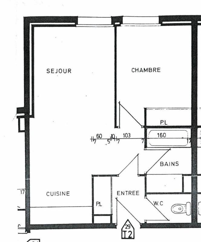 Appartement - 39 m² - 2 pièces