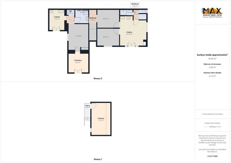 Maison - 87 m² - 4 pièces