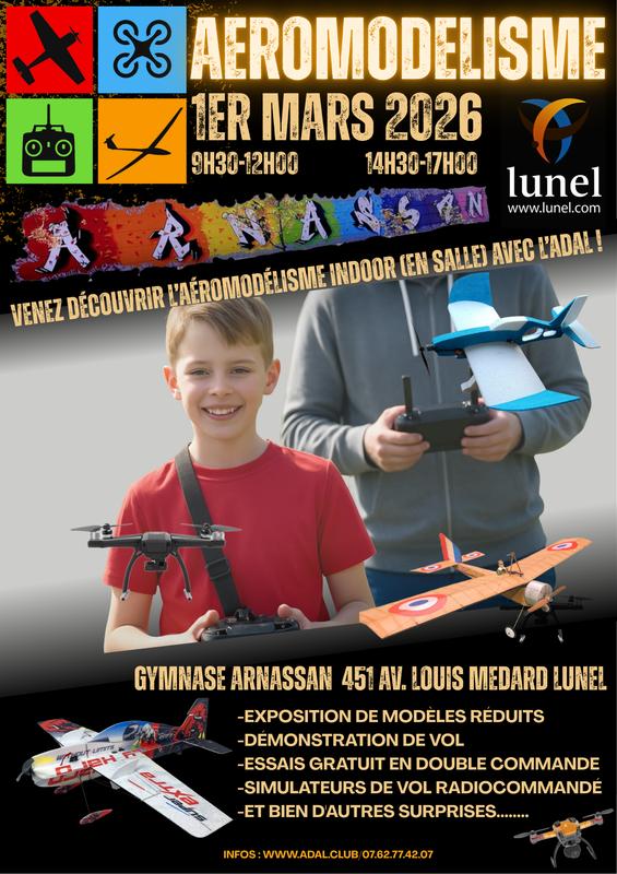 Journée porte ouverte Aéromodelisme Indoor ( en salle)