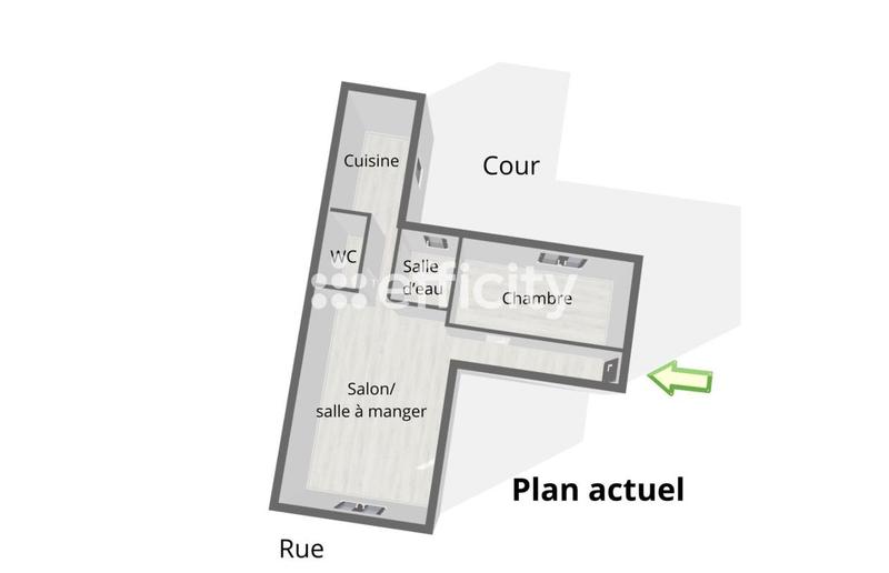 Appartement - 34 m² - 2 pièces