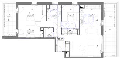 Appartement - 85 m² - 4 pièces