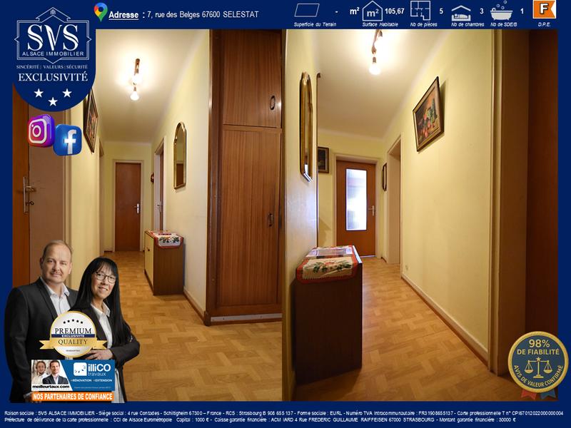 Appartement - 106 m² - 5 pièces