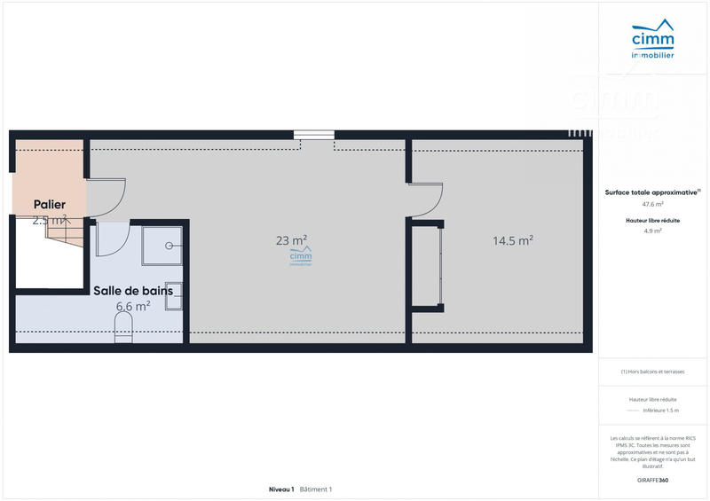 Appartement - 34 m² - 2 pièces