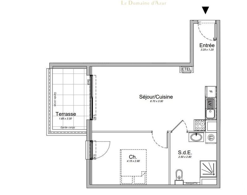 Appartement - 44 m² - 2 pièces