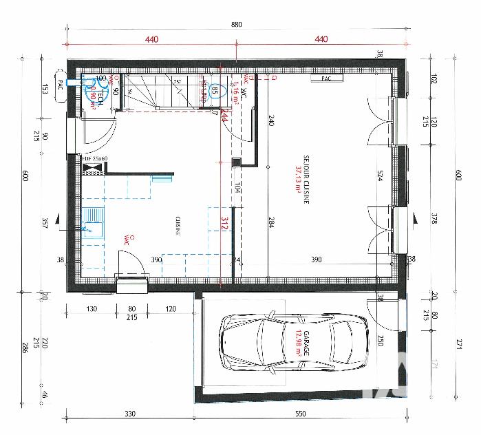 Maison - 77 m² - 4 pièces