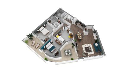 Appartement - 93 m² - 4 pièces