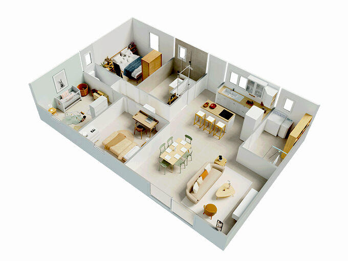 Maison - 84 m² - 5 pièces