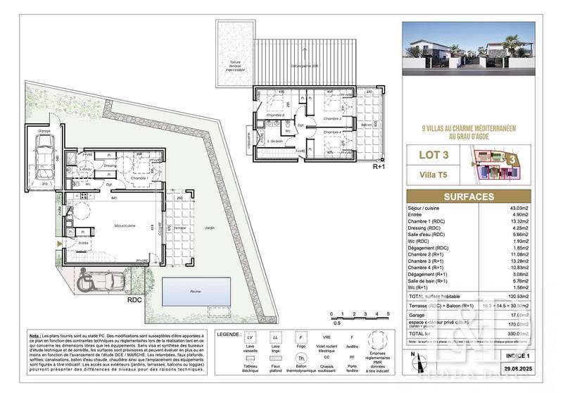 Villa - 121 m² - 5 pièces