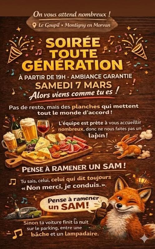 Soirée Toute génération