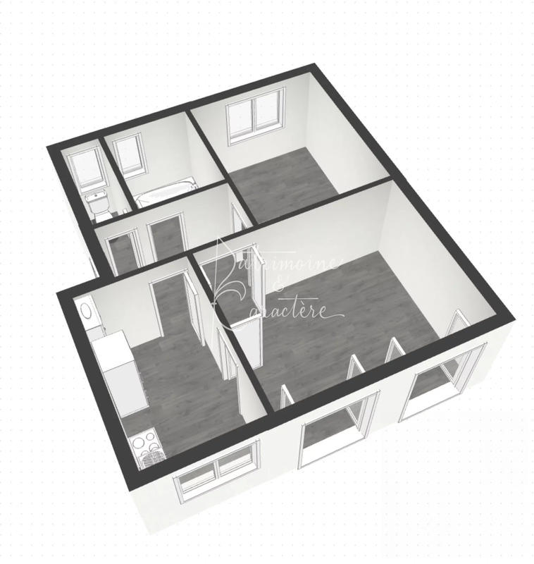 Appartement - 46 m² - 2 pièces