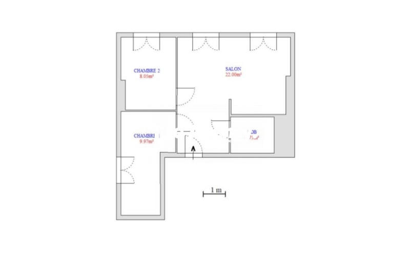 Appartement - 43 m² - 3 pièces