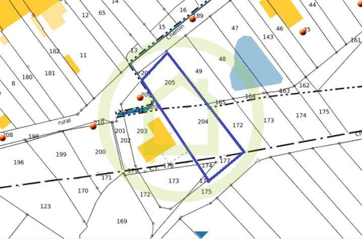 Terrain constructible - 1 226 m²