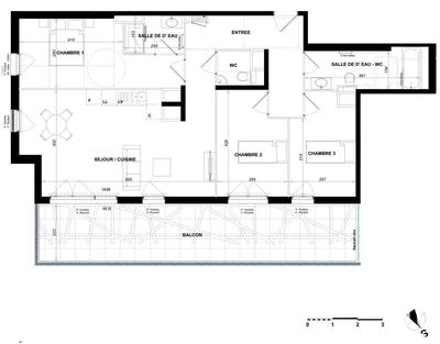 Appartement - 92 m² - 4 pièces