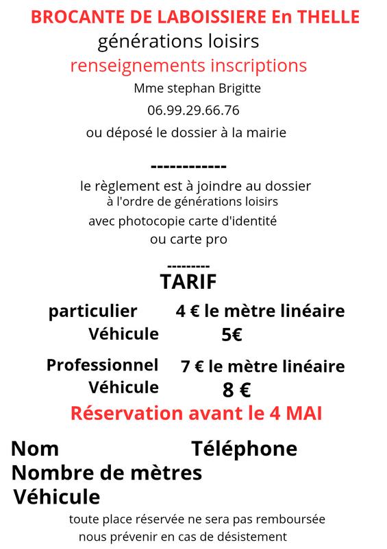 Brocante annuelle de la pentecôte