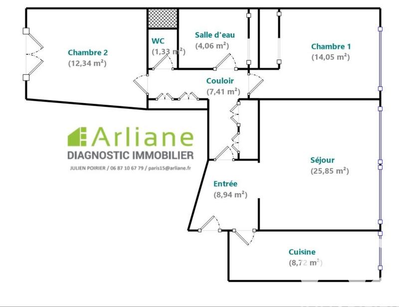 Appartement - 83 m² - 3 pièces