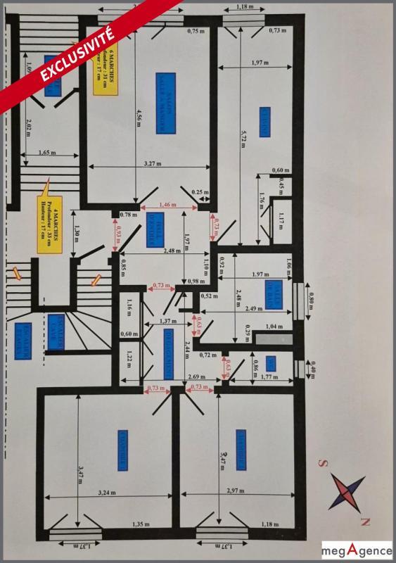 Appartement - 65 m² - 3 pièces