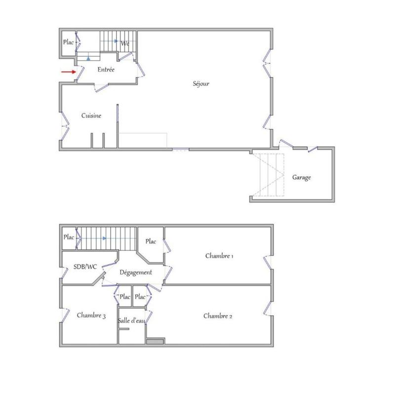 Maison - 90 m² - 4 pièces