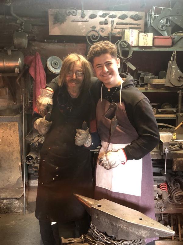 Atelier - Cigogneau en fer forgé