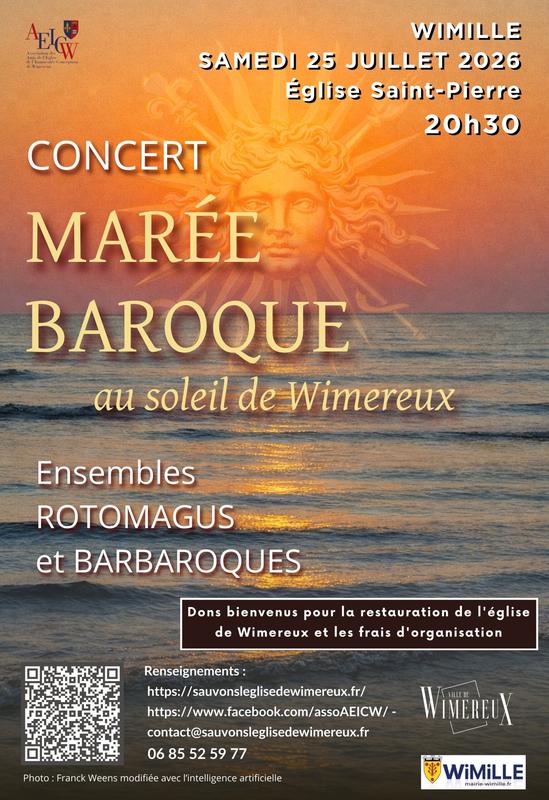 Aeicw : Concert « Marée baroque au soleil de Wimereux », par les ensembles Barbaroques et Rotomagus