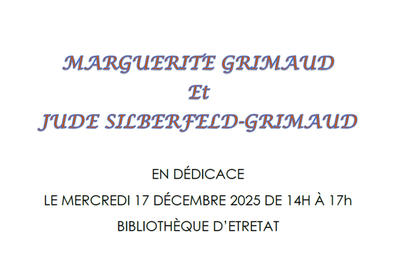 Dédicace : Marguerite Grimaud - Jude Silberfeld-Grimaud