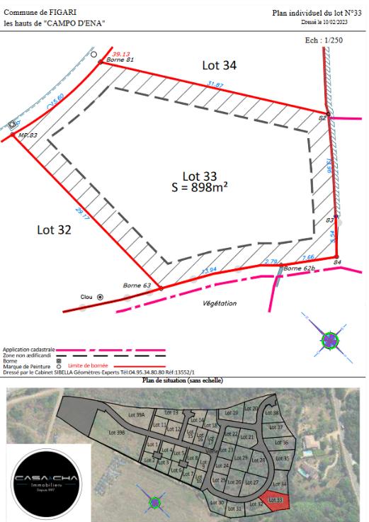 Terrain - 898 m²