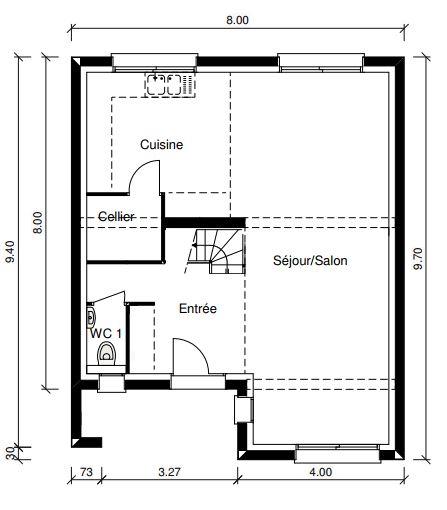 Maison - 108 m² - 5 pièces