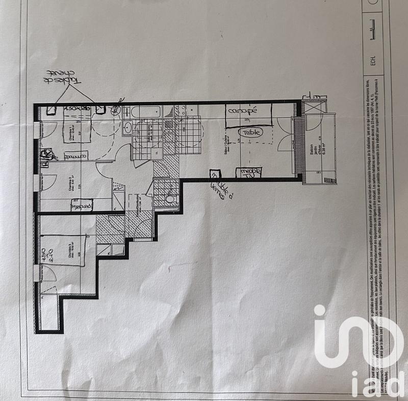 Appartement - 77 m² - 4 pièces