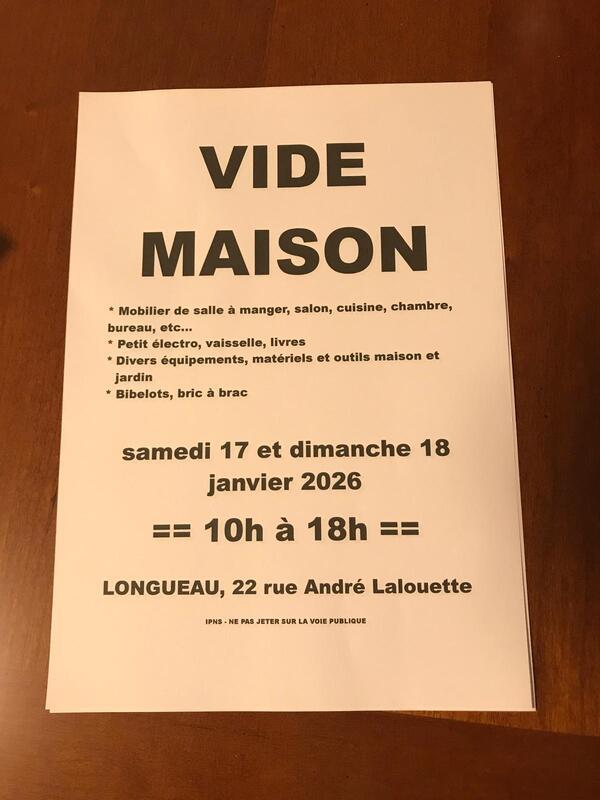 Vide maison