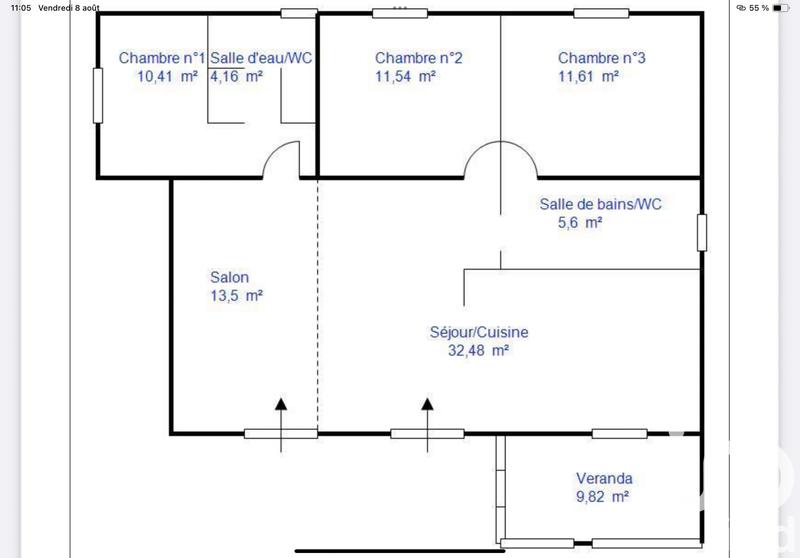 Maison - 100 m² - 4 pièces
