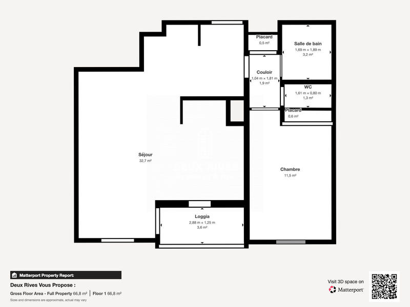 Appartement - 53 m² - 2 pièces