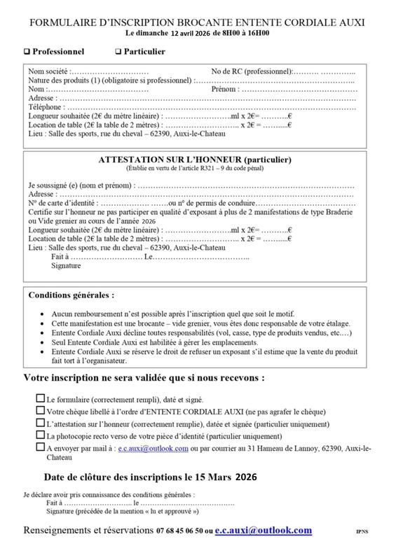 Brocante Franco-Britannique Couverte 2ème édition