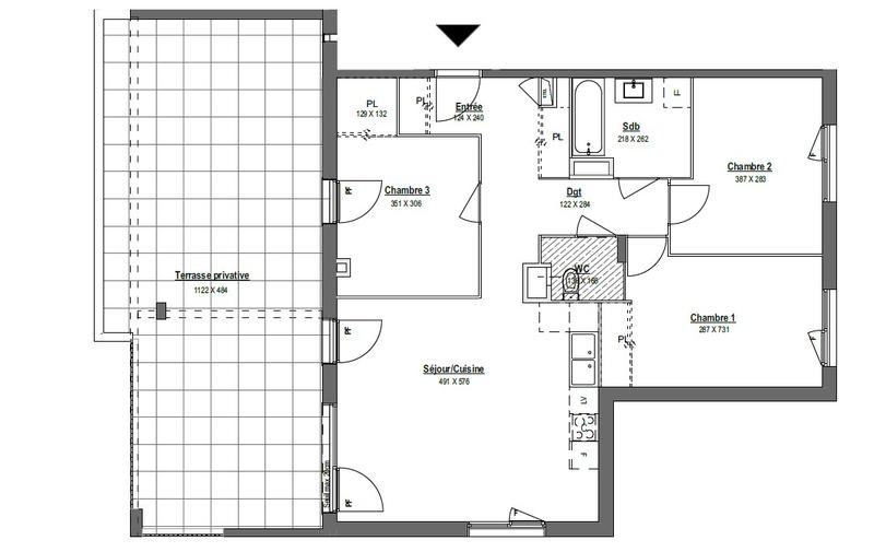 Appartement - 87 m² - 4 pièces