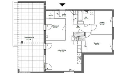 Appartement - 87 m² - 4 pièces