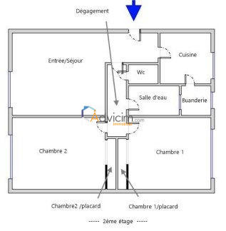 Appartement - 69 m² - 3 pièces