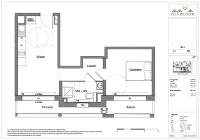 Appartement - 36 m² - 2 pièces