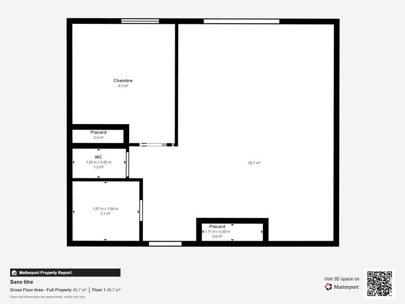 Appartement - 43 m² - 2 pièces