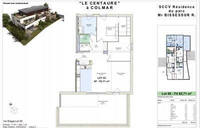 Appartement - 95 m² - 4 pièces