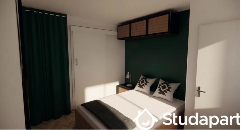 Chambre - 14 m² - 1 pièce