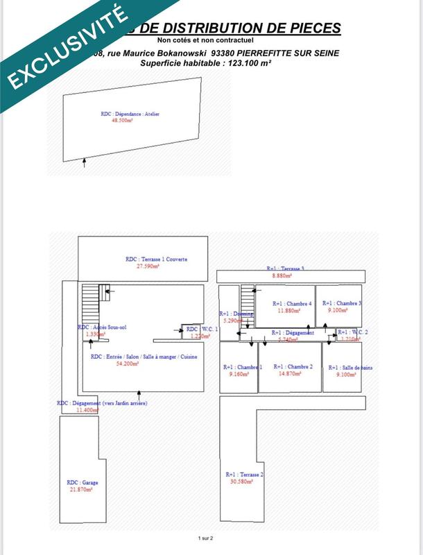 Maison - 170 m² - 6 pièces