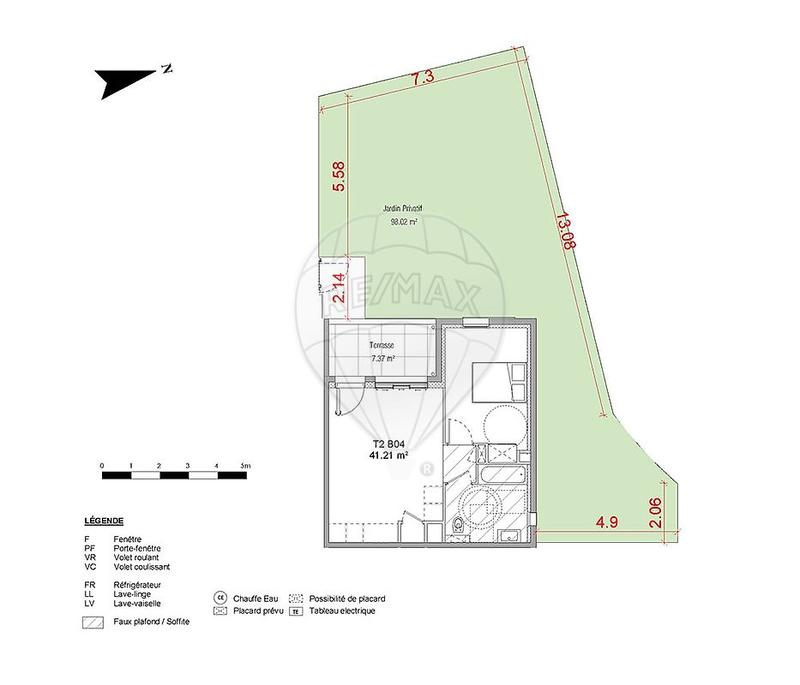 Appartement - 41 m² - 2 pièces