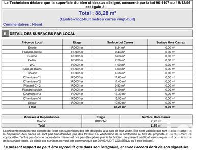 Appartement - 88 m² - 5 pièces