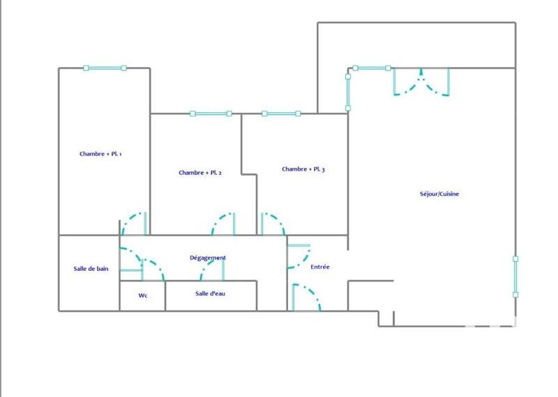 Appartement - 93 m² - 4 pièces