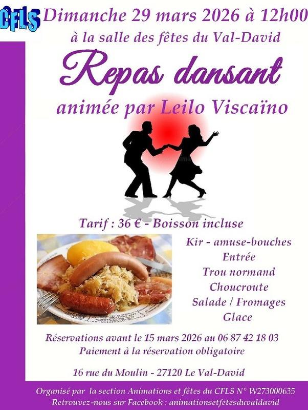 Repas dansant au Val-David