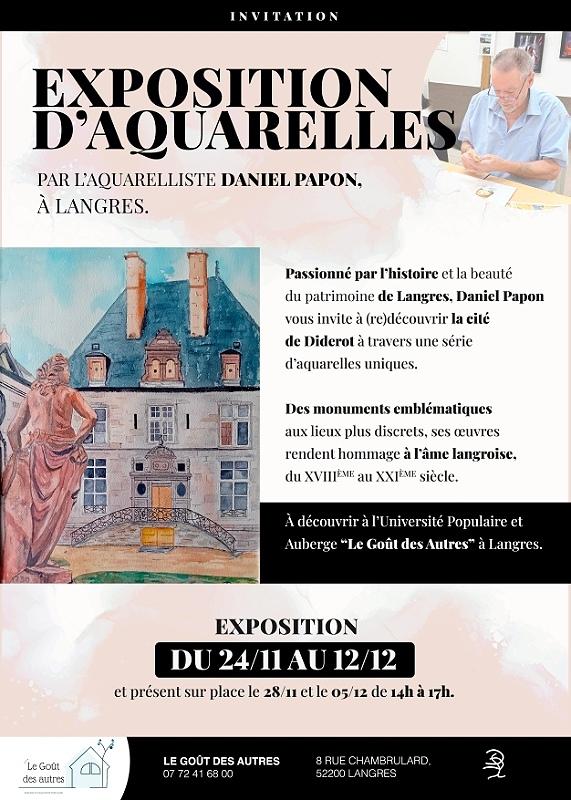 Exposition d'Aquarelles - Daniel Papon