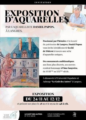 Exposition d'Aquarelles - Daniel Papon